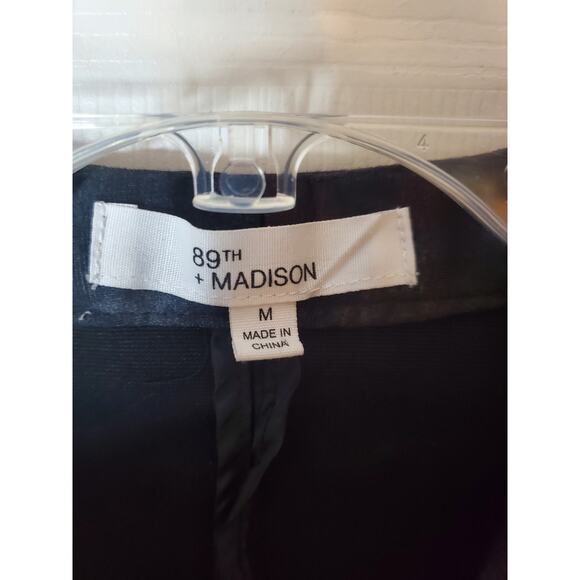 89th + Madison Black Subtle Brocade-Lite Floral Blazer Jacket, Medium - Picture 5 of 6